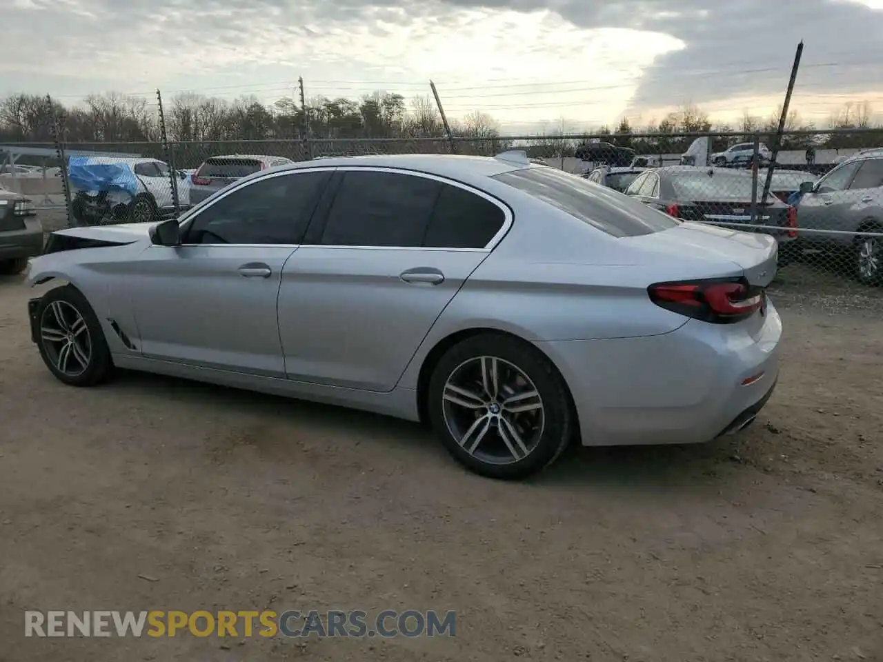 2 Photograph of a damaged car WBA13BJ04MWX03574 BMW 5 SERIES 2021
