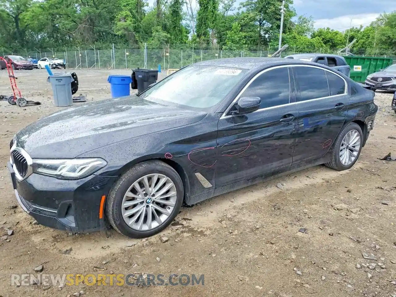 1 Фотография поврежденного автомобиля WBA13BJ05MCF90531 BMW 5 SERIES 2021