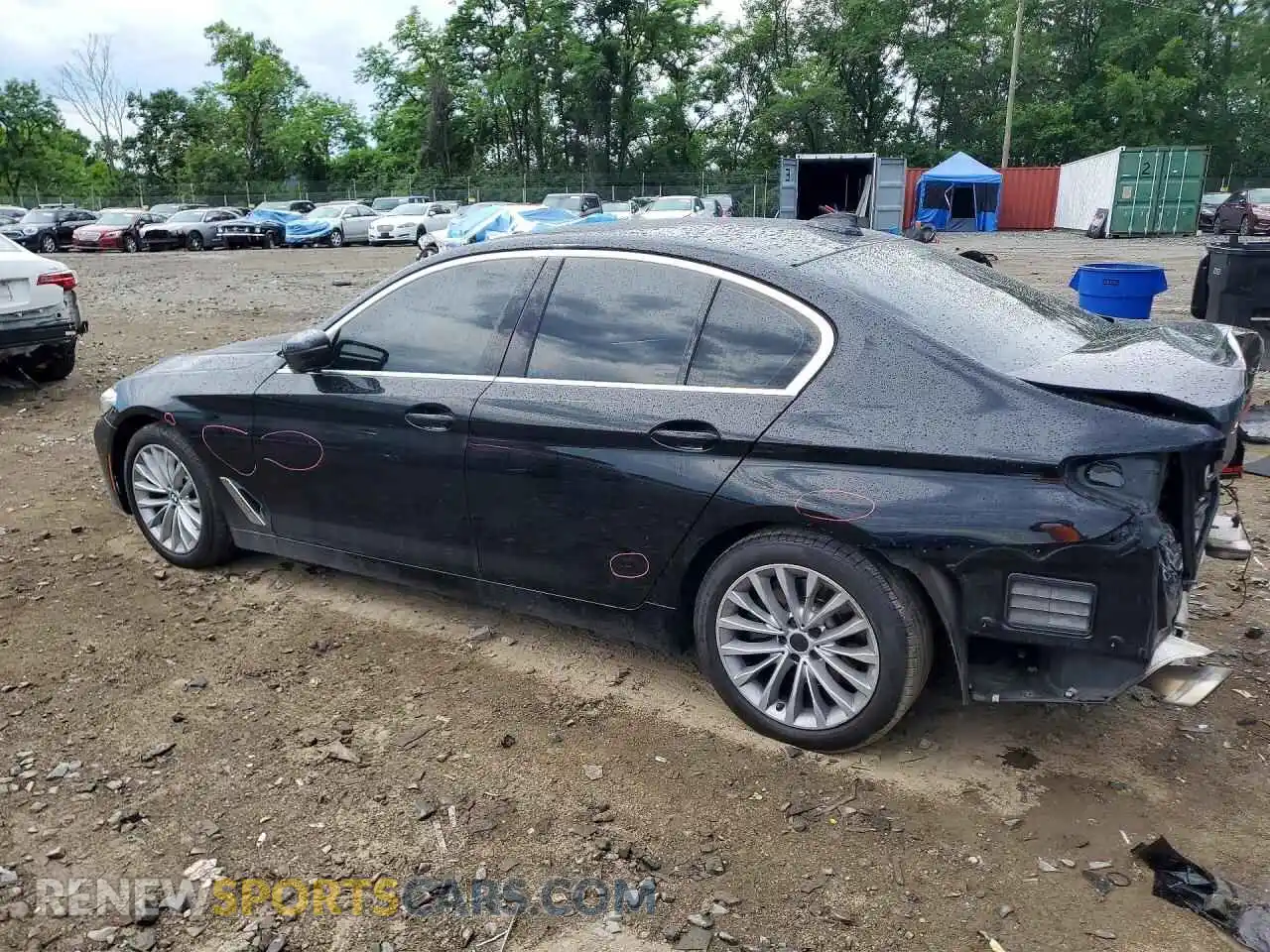 2 Фотография поврежденного автомобиля WBA13BJ05MCF90531 BMW 5 SERIES 2021