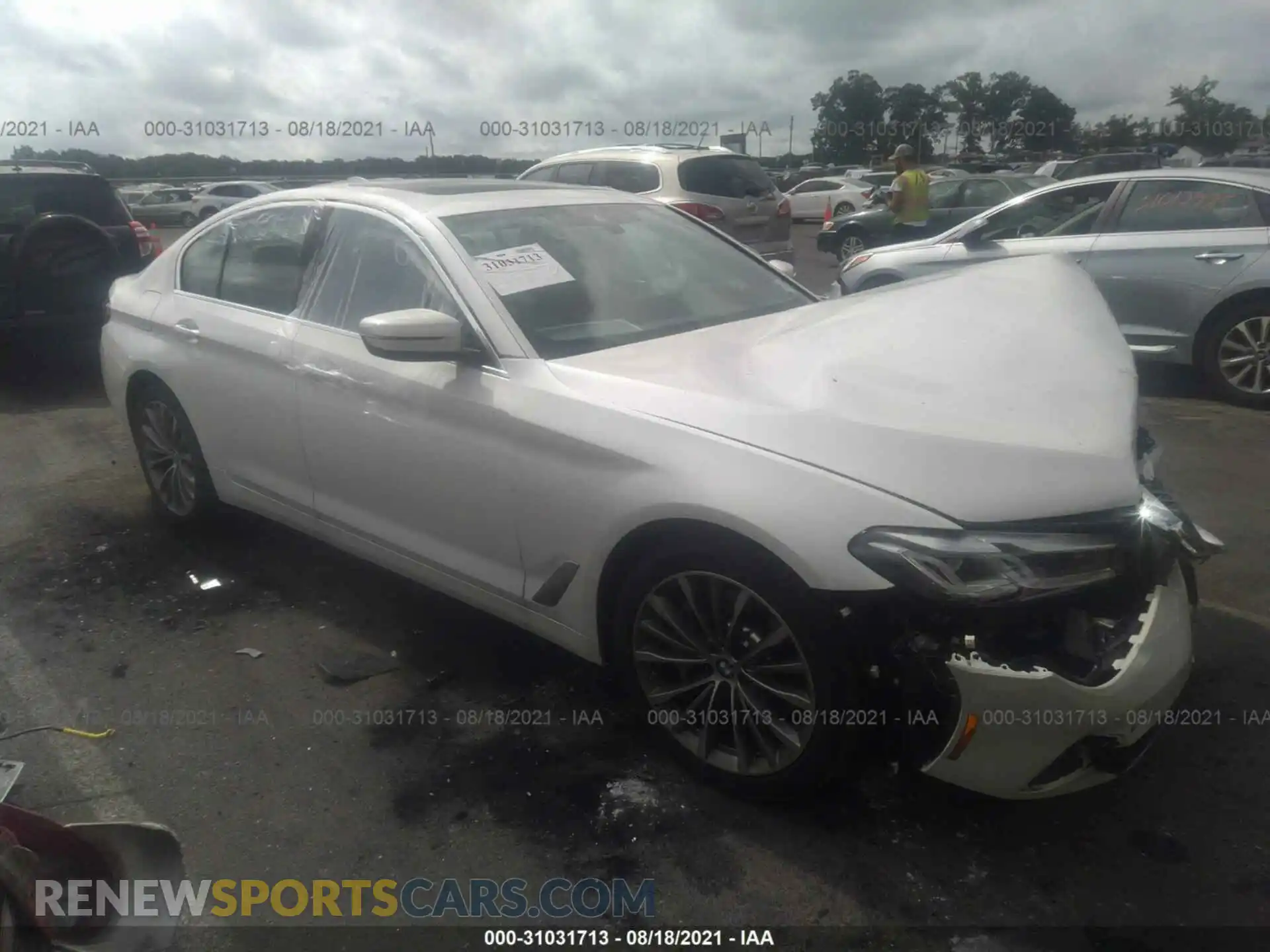 1 Photograph of a damaged car WBA13BJ06MWX28444 BMW 5 SERIES 2021