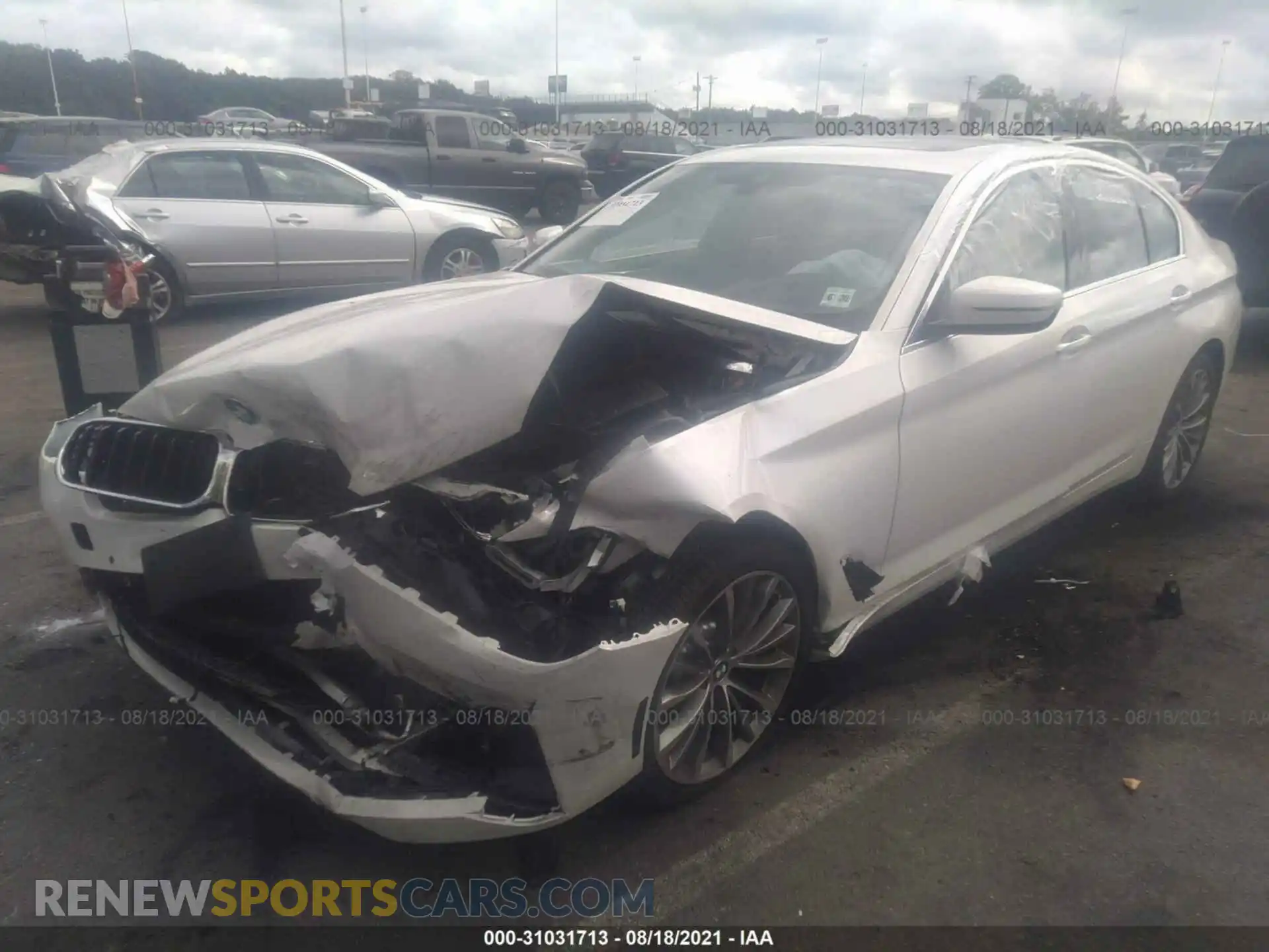 2 Photograph of a damaged car WBA13BJ06MWX28444 BMW 5 SERIES 2021
