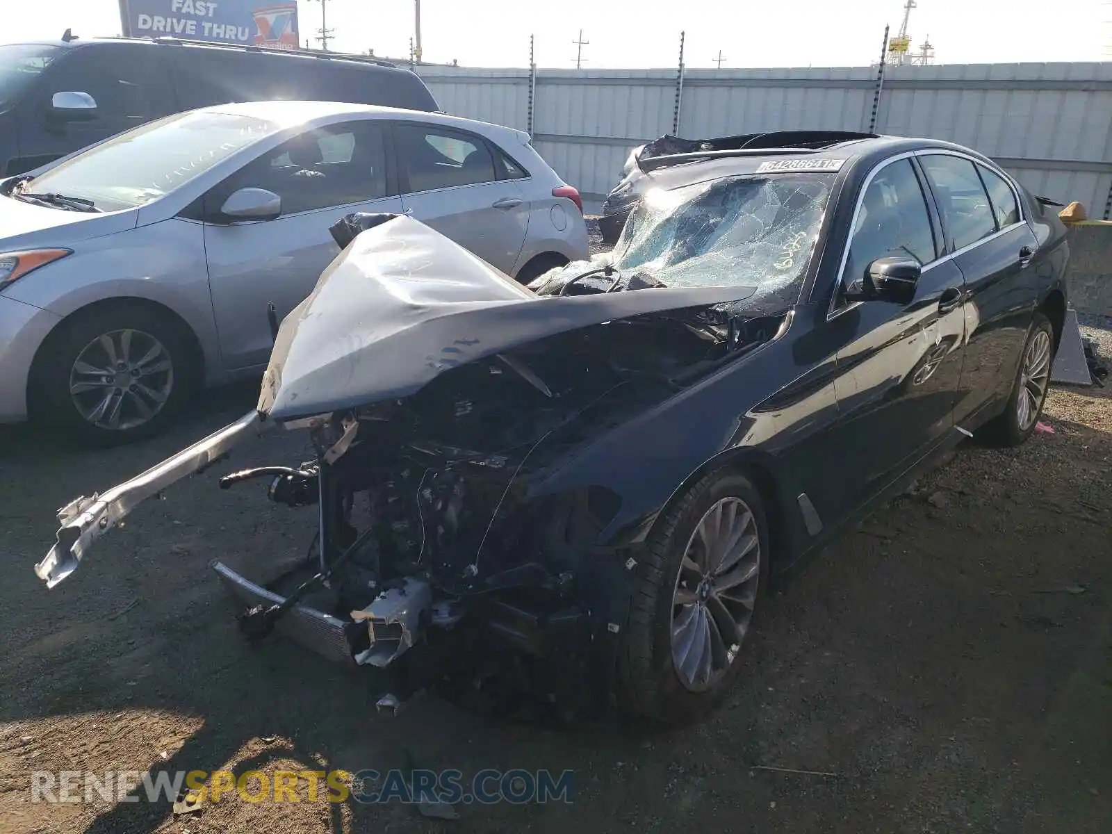 2 Photograph of a damaged car WBA13BJ07MCF89865 BMW 5 SERIES 2021