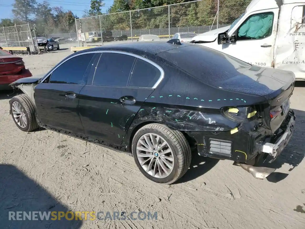 2 Photograph of a damaged car WBA13BJ07MCH27095 BMW 5 SERIES 2021