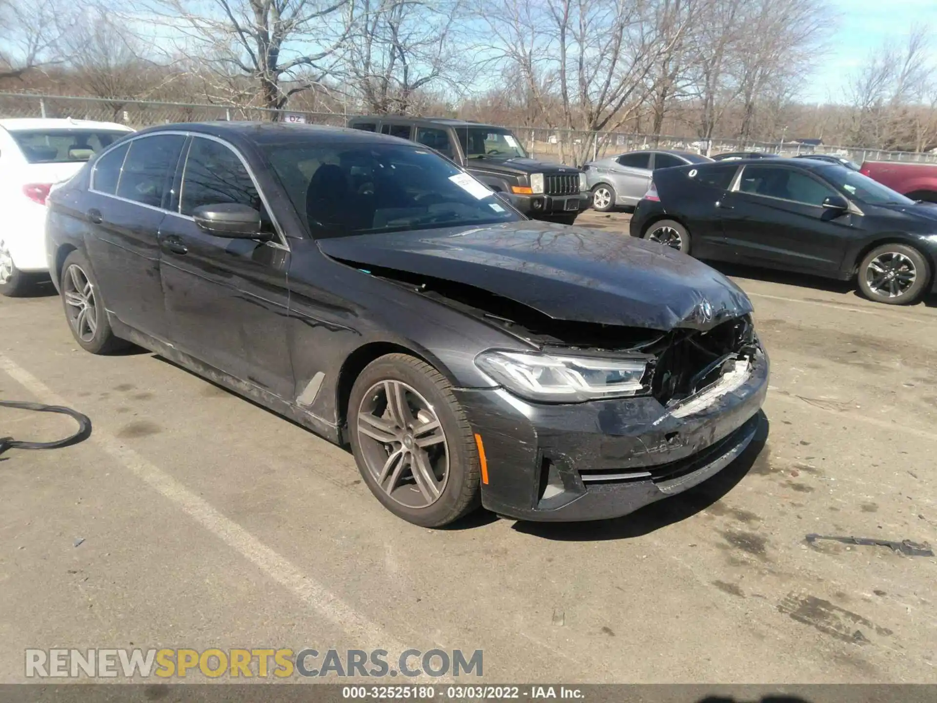 1 Photograph of a damaged car WBA13BJ09MWX27675 BMW 5 SERIES 2021