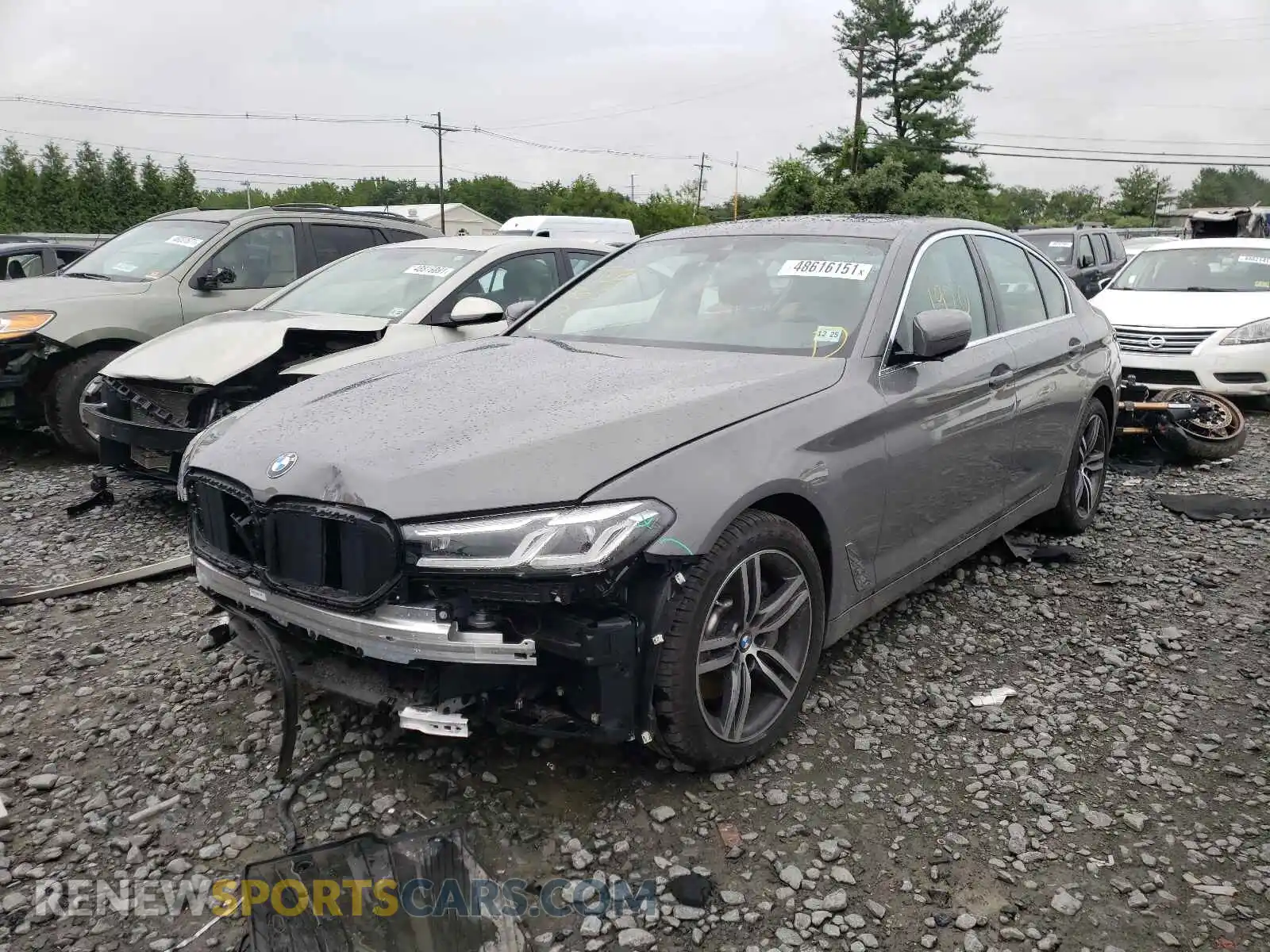 2 Photograph of a damaged car WBA13BJ0XMCF69898 BMW 5 SERIES 2021