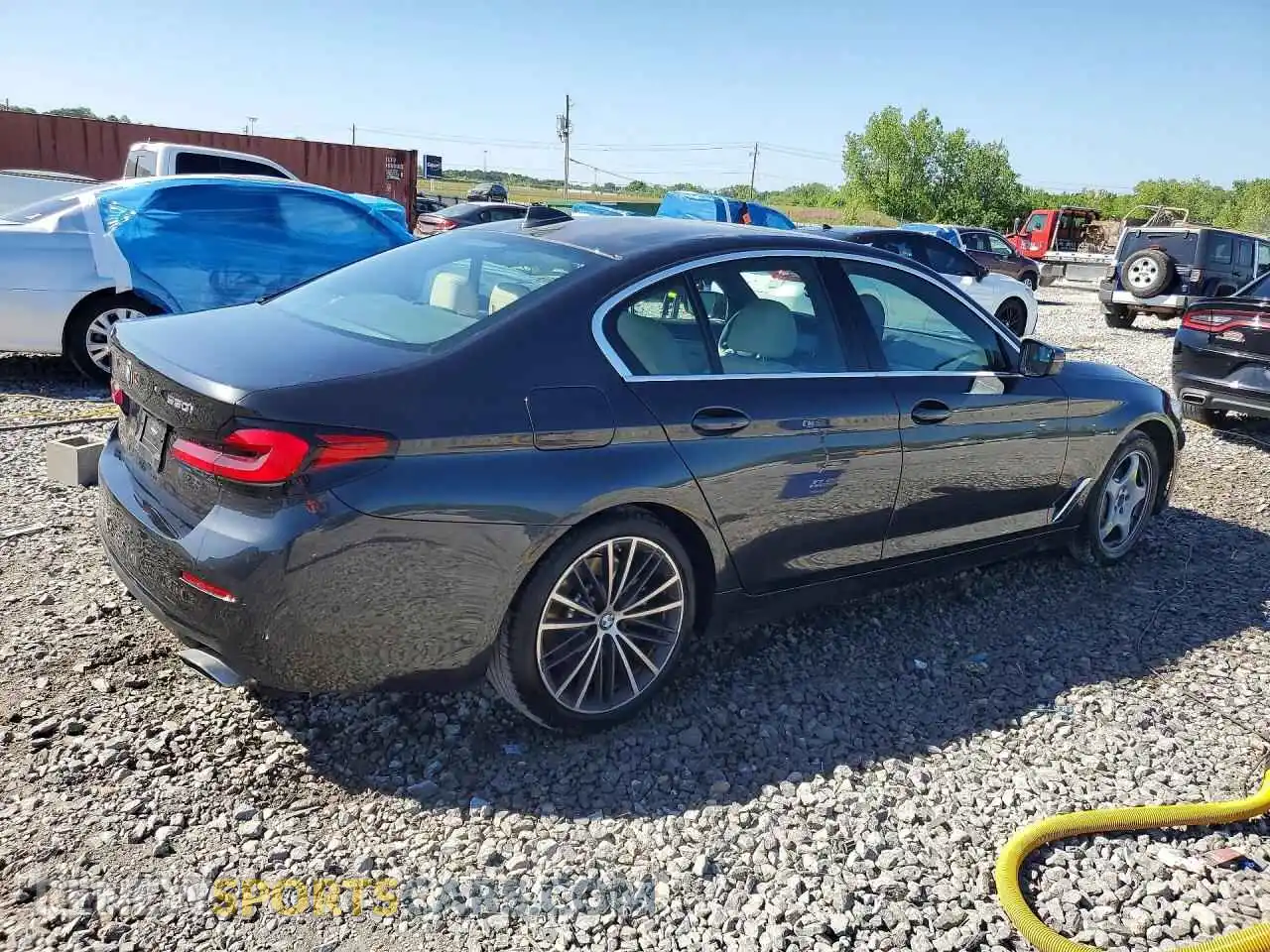 3 Photograph of a damaged car WBA13BJ0XMWX05040 BMW 5 SERIES 2021