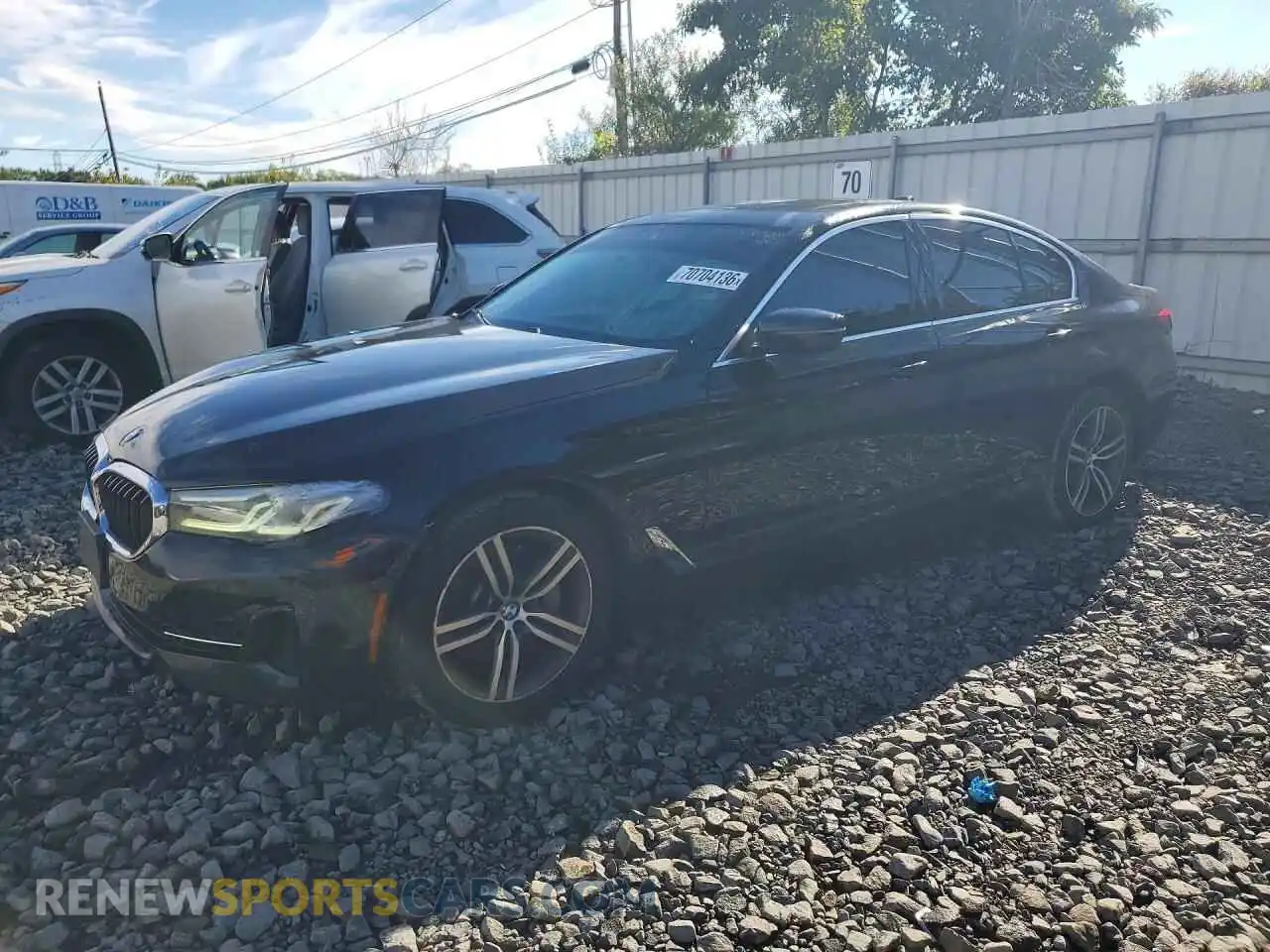 1 Фотография поврежденного автомобиля WBA13BJ0XMWX10562 BMW 5 SERIES 2021
