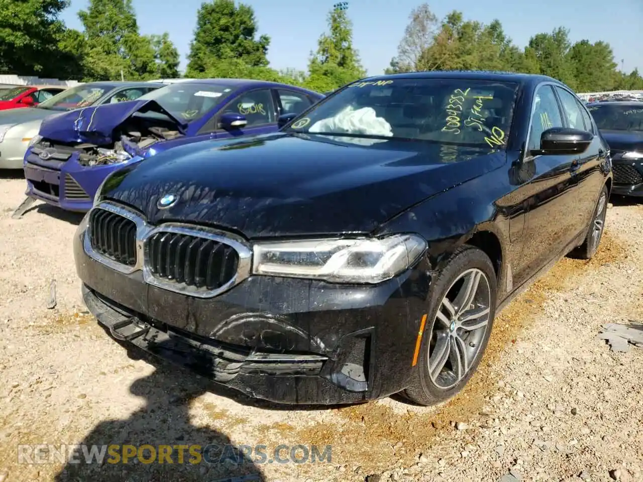 2 Photograph of a damaged car WBA33AG05MCG56571 BMW 5 SERIES 2021