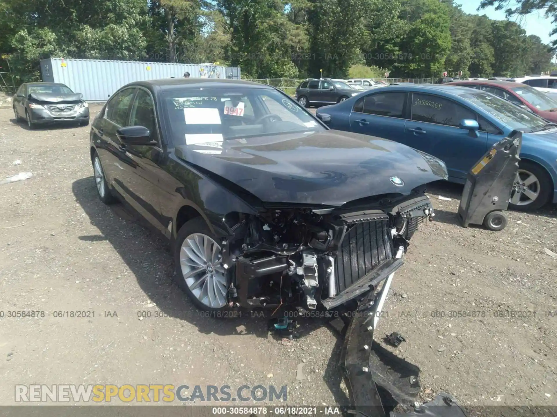1 Photograph of a damaged car WBA33AG07MCH01431 BMW 5 SERIES 2021