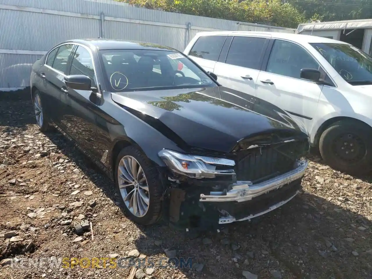 1 Photograph of a damaged car WBA33AG07MCH29763 BMW 5 SERIES 2021