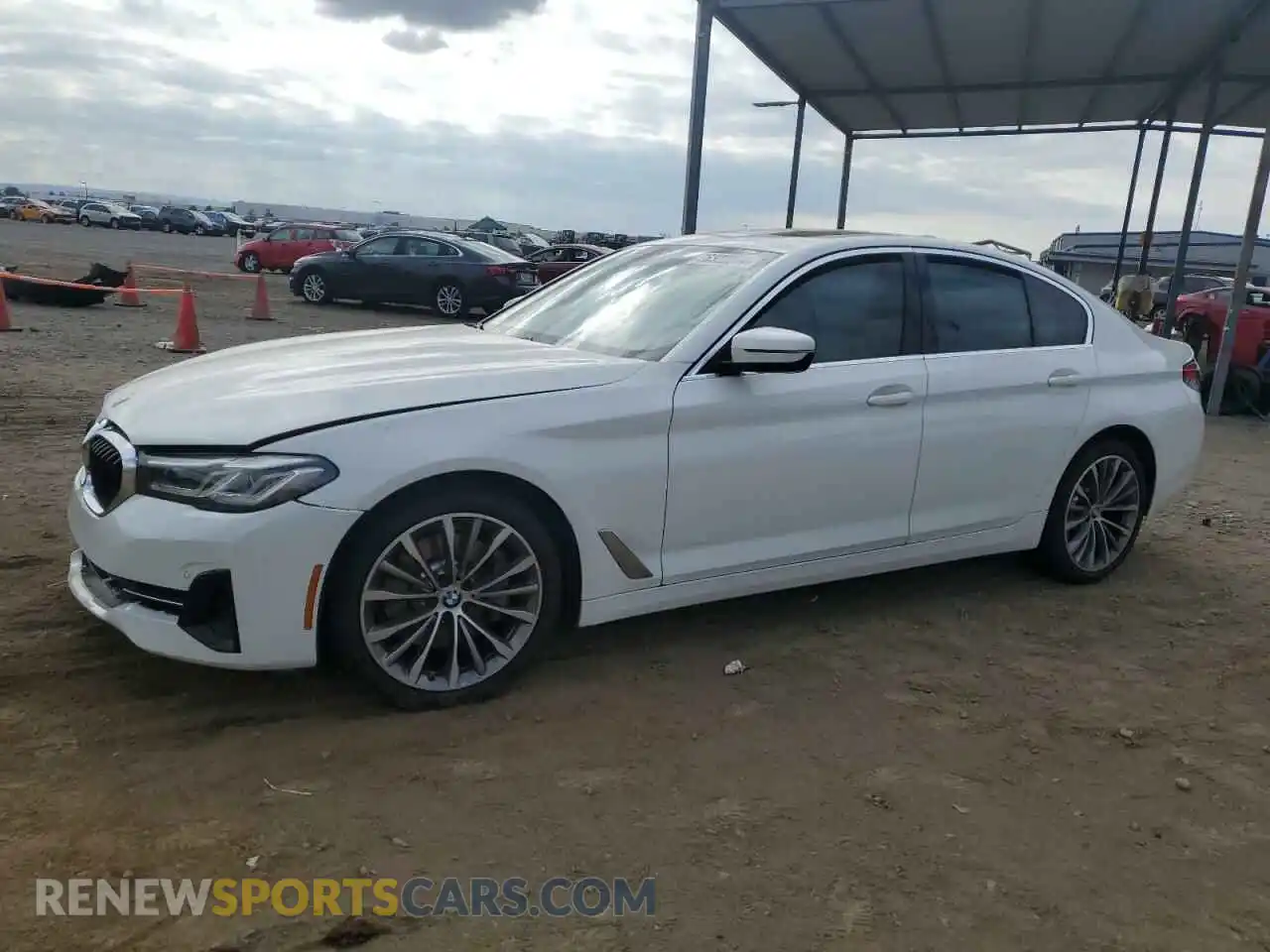 1 Photograph of a damaged car WBA53BH00MCF79461 BMW 5 SERIES 2021