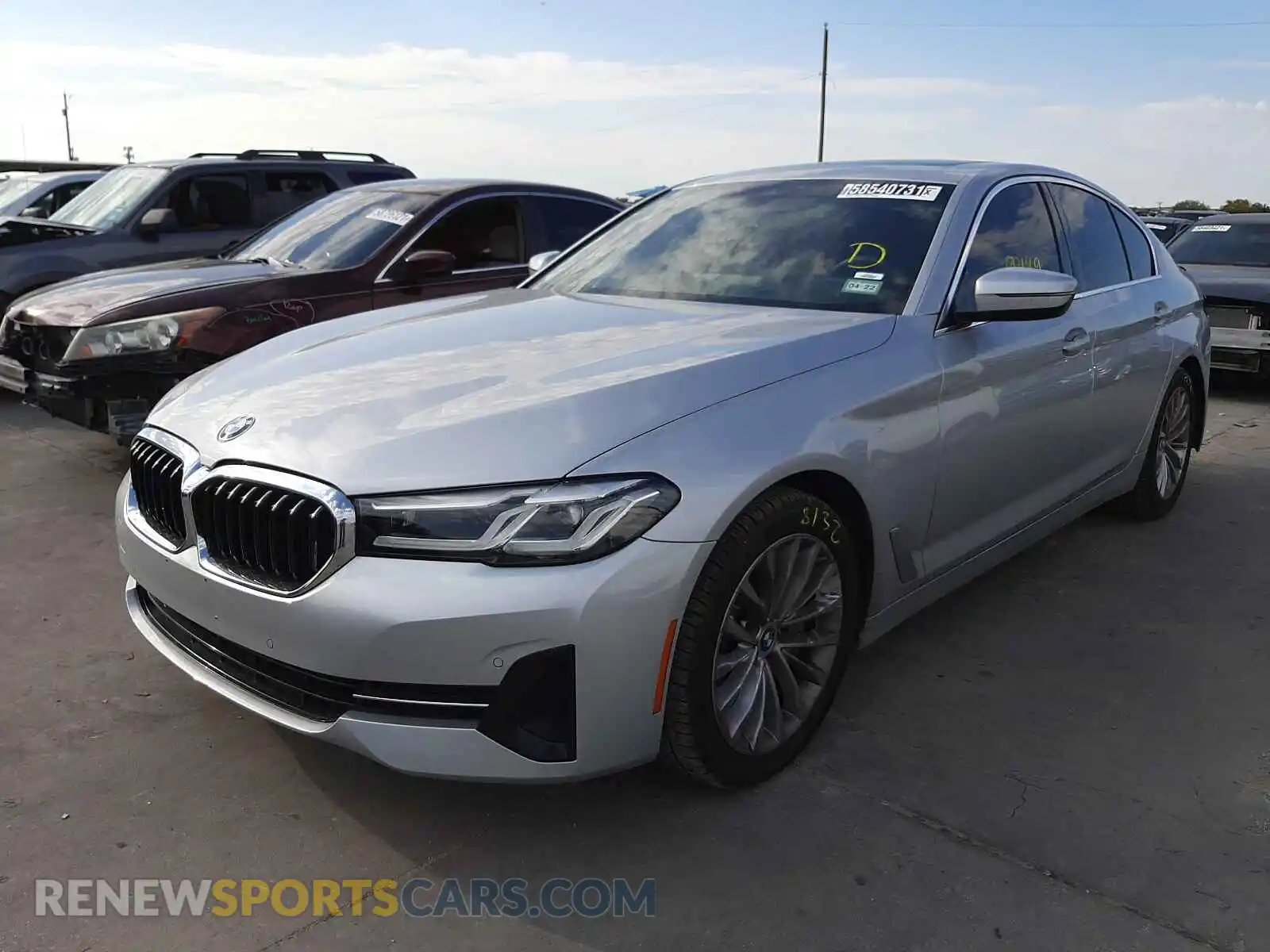 2 Photograph of a damaged car WBA53BH00MCG90107 BMW 5 SERIES 2021