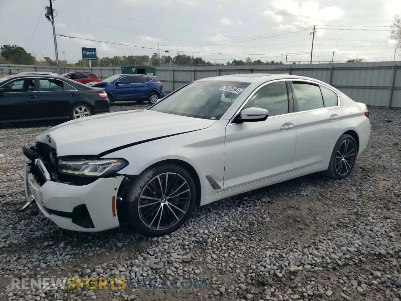 1 Photograph of a damaged car WBA53BH01MCF75127 BMW 5 SERIES 2021