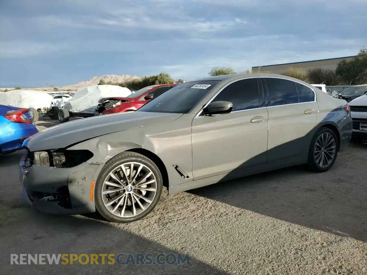 1 Photograph of a damaged car WBA53BH01MWW91021 BMW 5 SERIES 2021