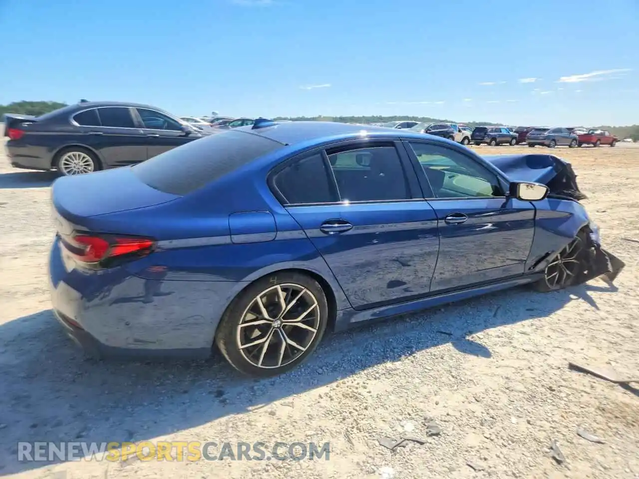 3 Photograph of a damaged car WBA53BH01MWX20467 BMW 5 SERIES 2021