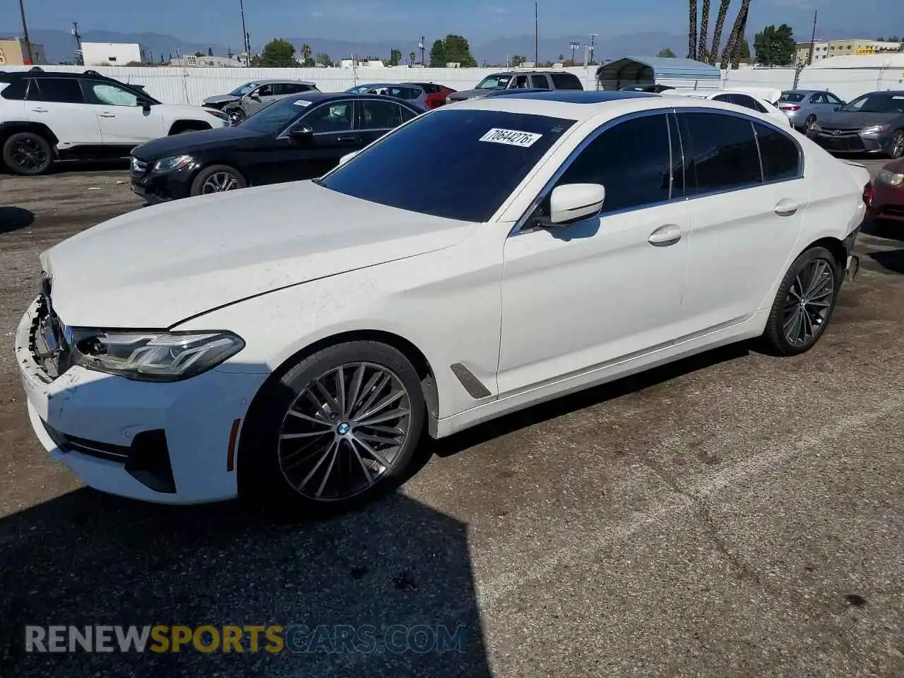 1 Photograph of a damaged car WBA53BH02MCF02283 BMW 5 SERIES 2021