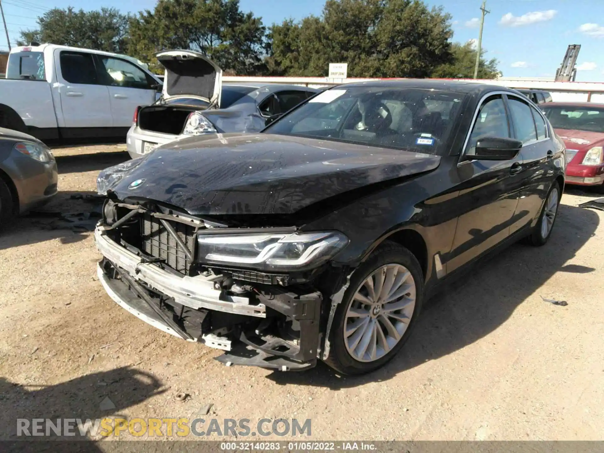 2 Photograph of a damaged car WBA53BH02MCF84838 BMW 5 SERIES 2021