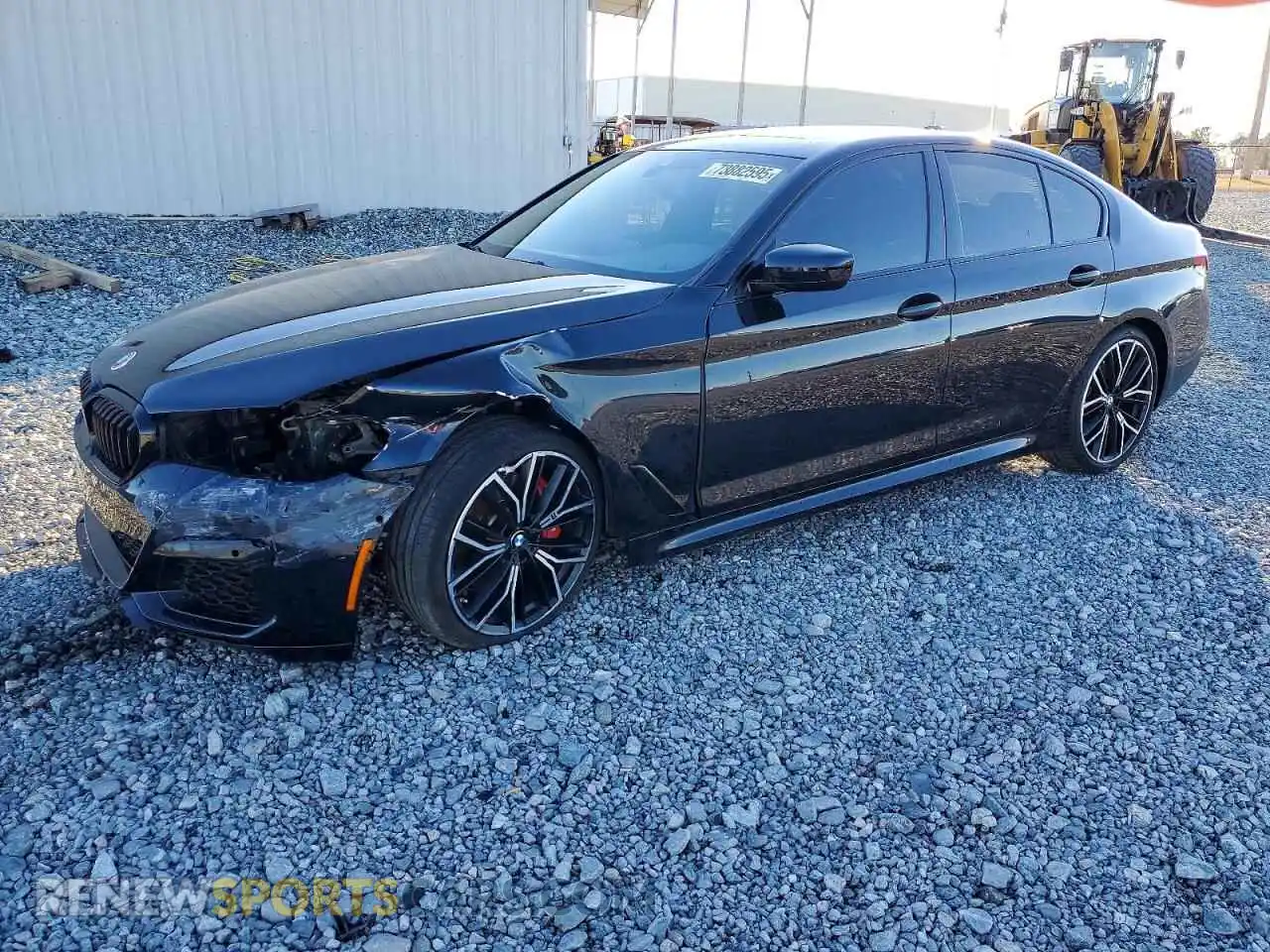 1 Photograph of a damaged car WBA53BH02MWX20266 BMW 5 SERIES 2021