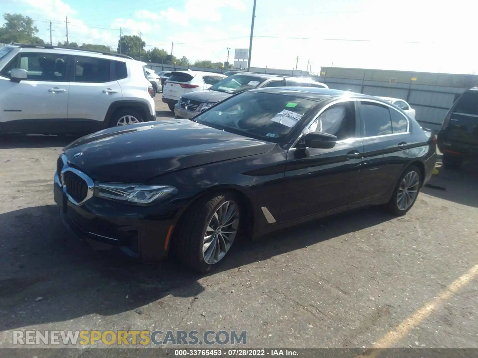 2 Photograph of a damaged car WBA53BH02MWX28402 BMW 5 SERIES 2021