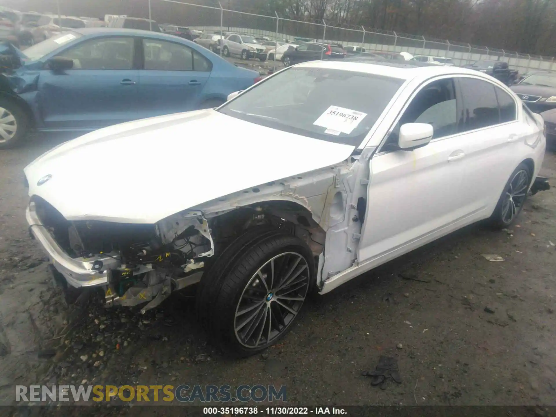 2 Фотография поврежденного автомобиля WBA53BH04MCG05916 BMW 5 SERIES 2021