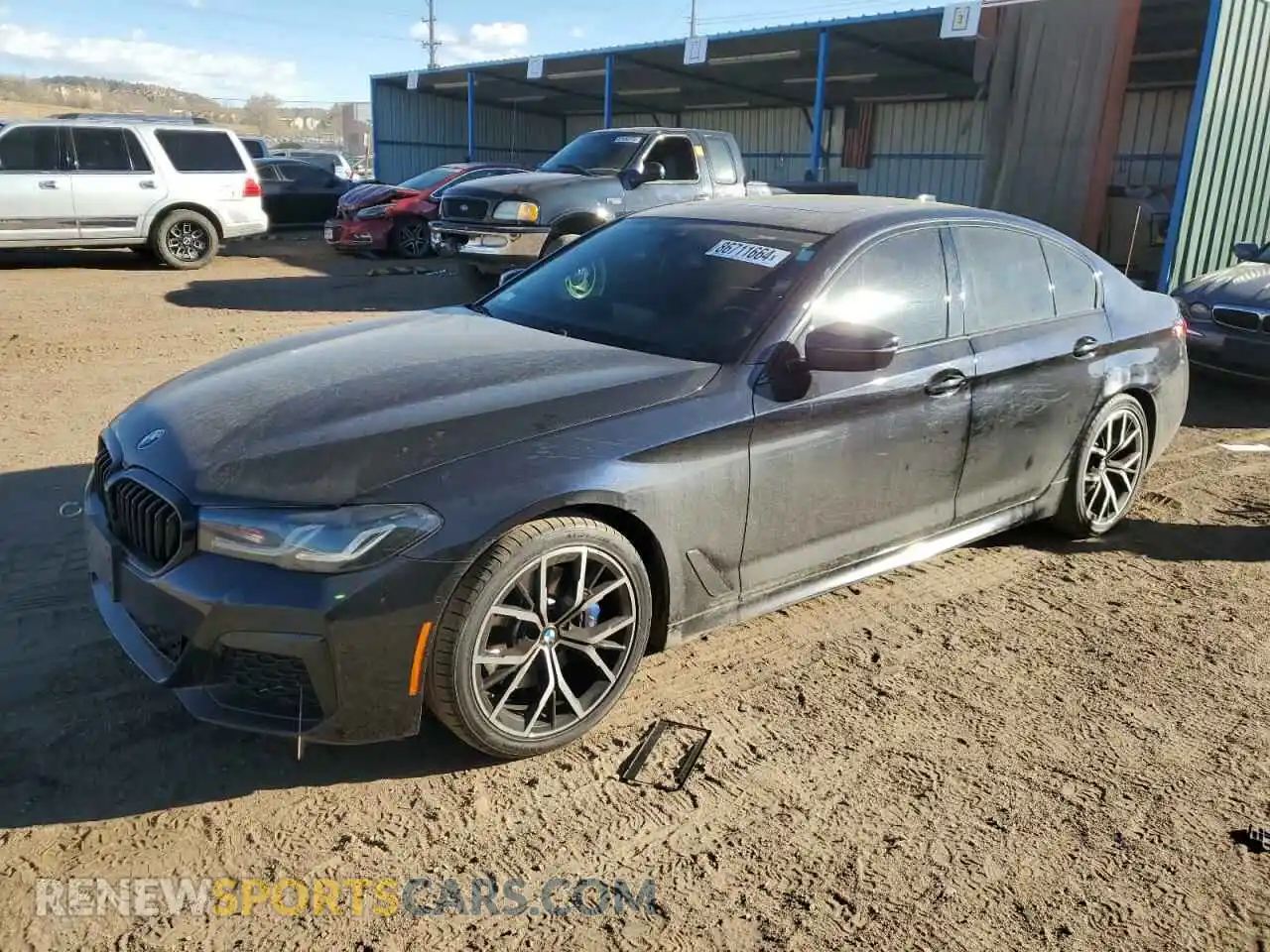 1 Photograph of a damaged car WBA53BH05MWW98442 BMW 5 SERIES 2021