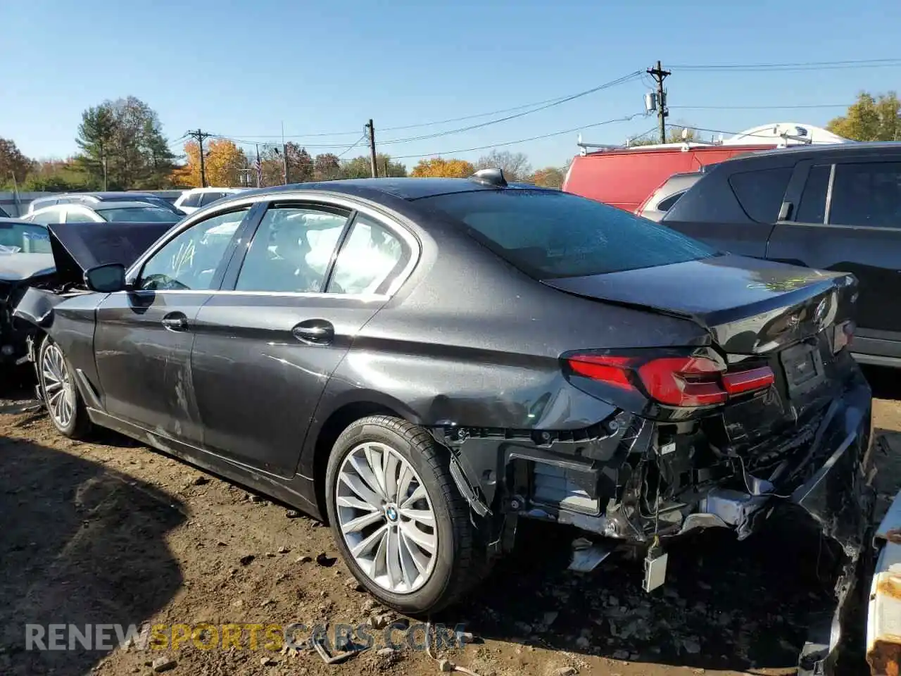 3 Photograph of a damaged car WBA53BH05MWX25347 BMW 5 SERIES 2021