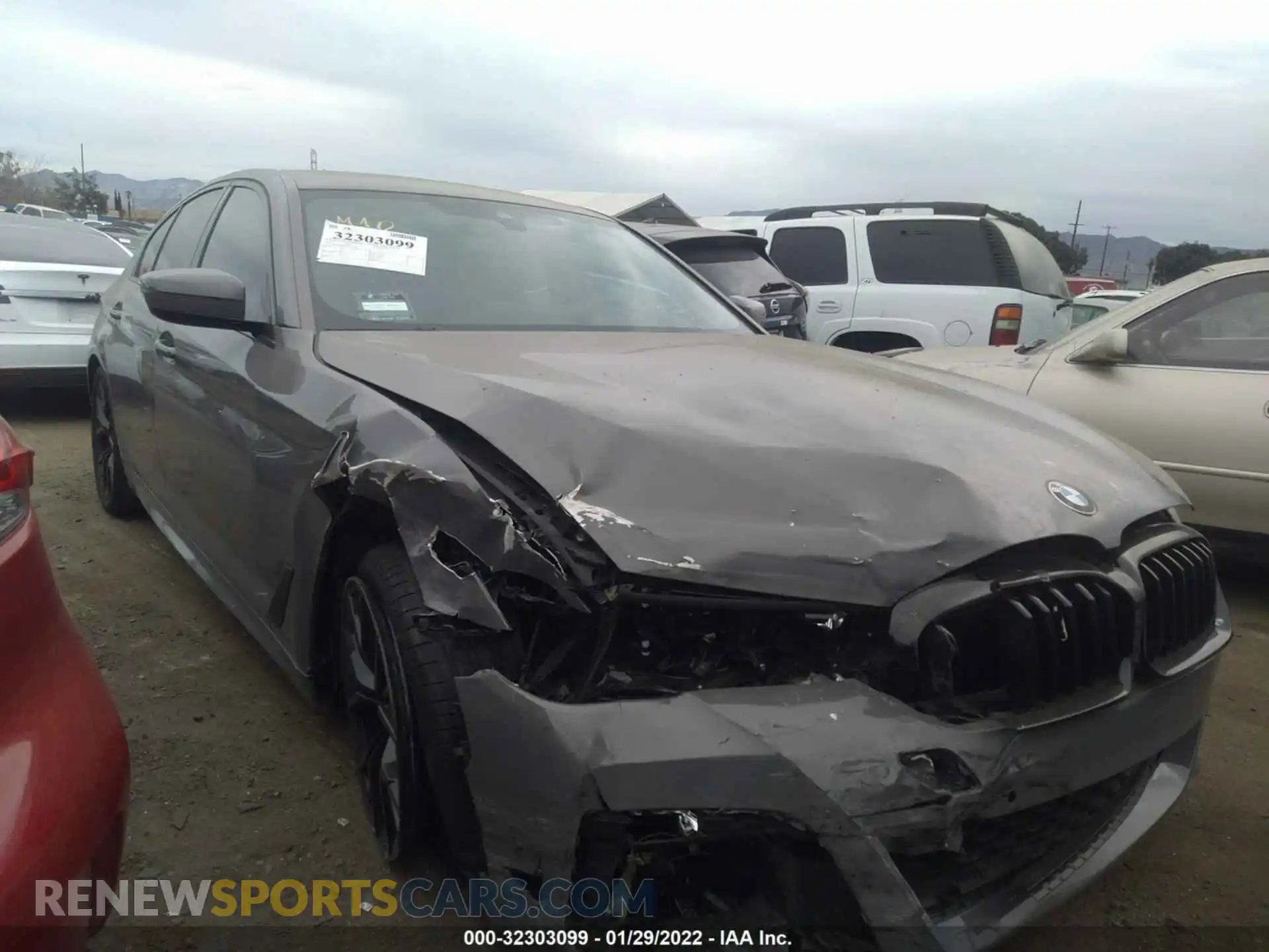 1 Photograph of a damaged car WBA53BH05MWX33397 BMW 5 SERIES 2021