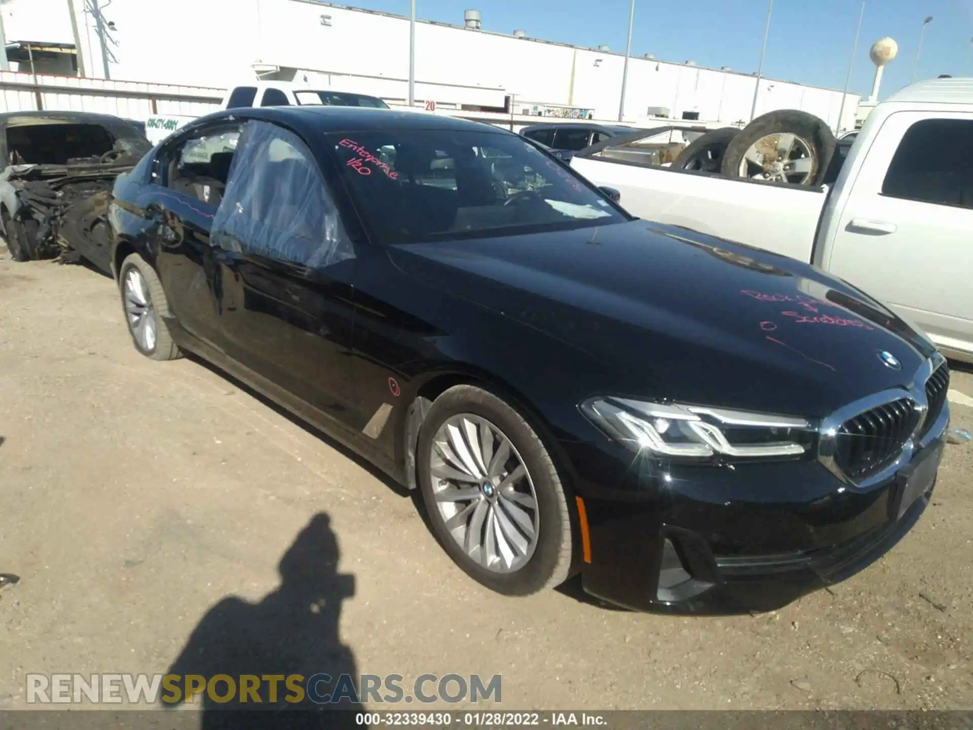 1 Photograph of a damaged car WBA53BH07MCF80378 BMW 5 SERIES 2021