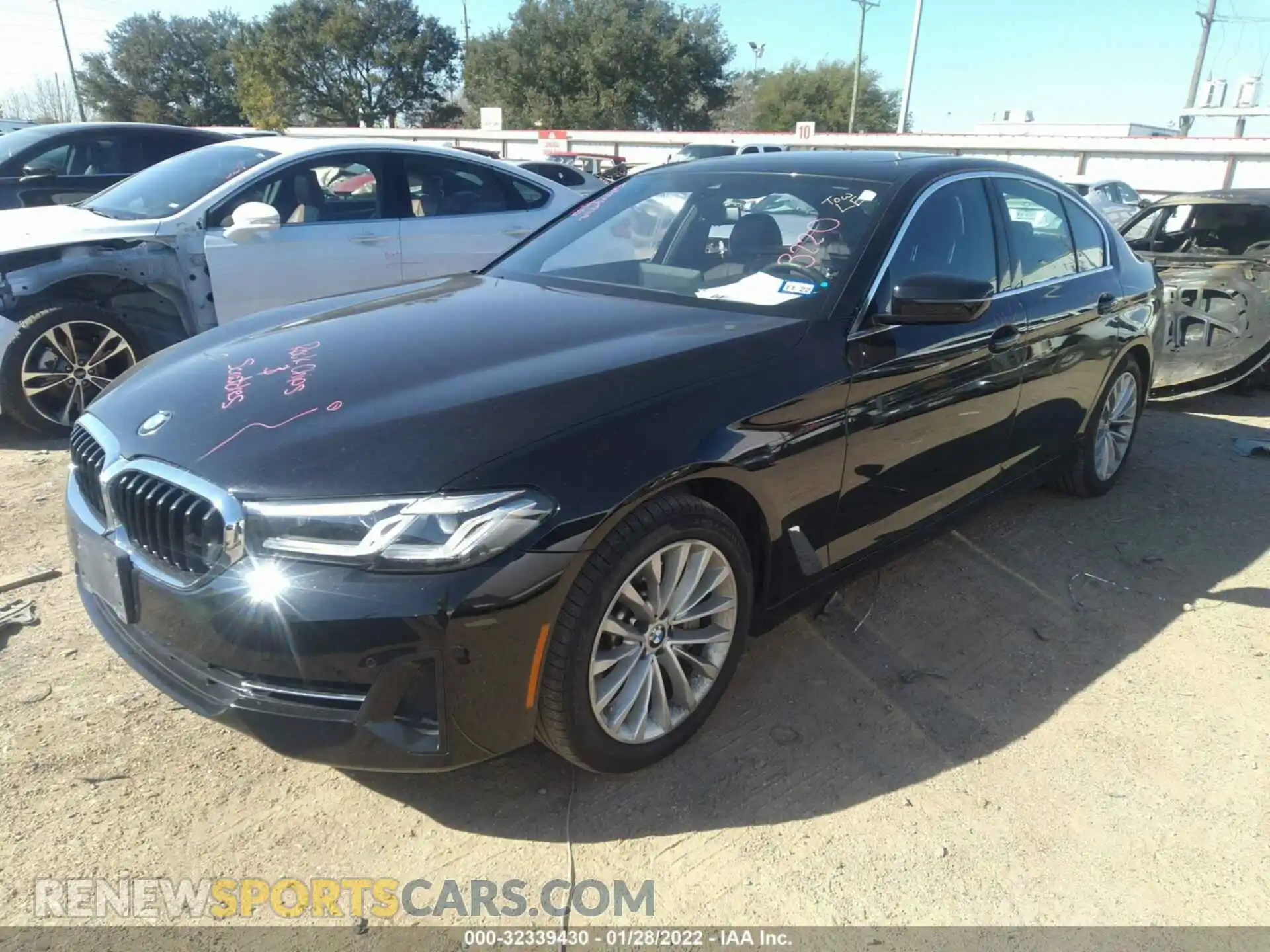 2 Photograph of a damaged car WBA53BH07MCF80378 BMW 5 SERIES 2021