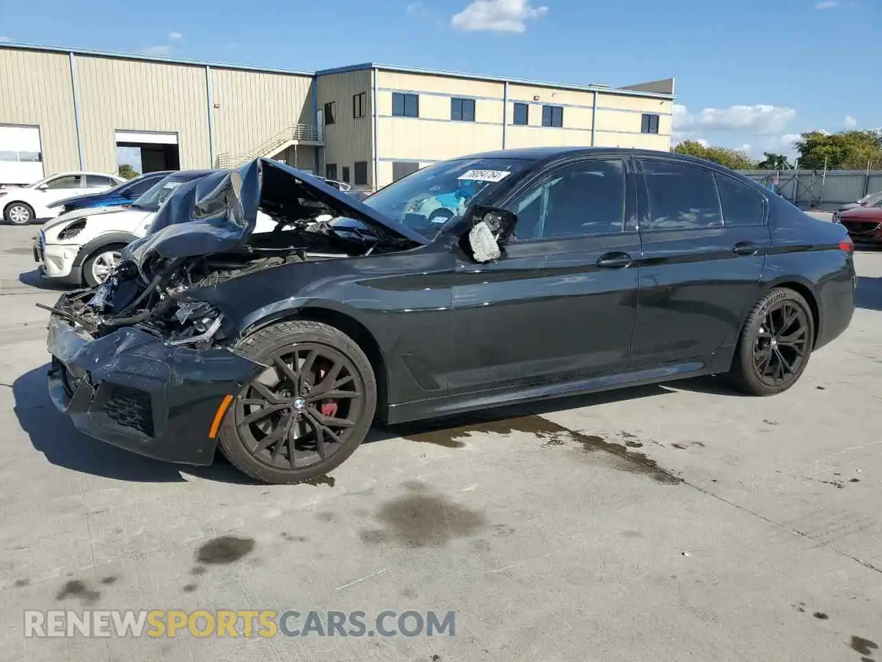 1 Photograph of a damaged car WBA53BH08MCG75595 BMW 5 SERIES 2021