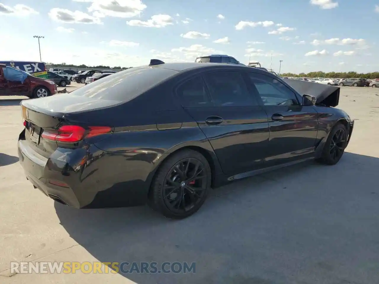 3 Photograph of a damaged car WBA53BH08MCG75595 BMW 5 SERIES 2021