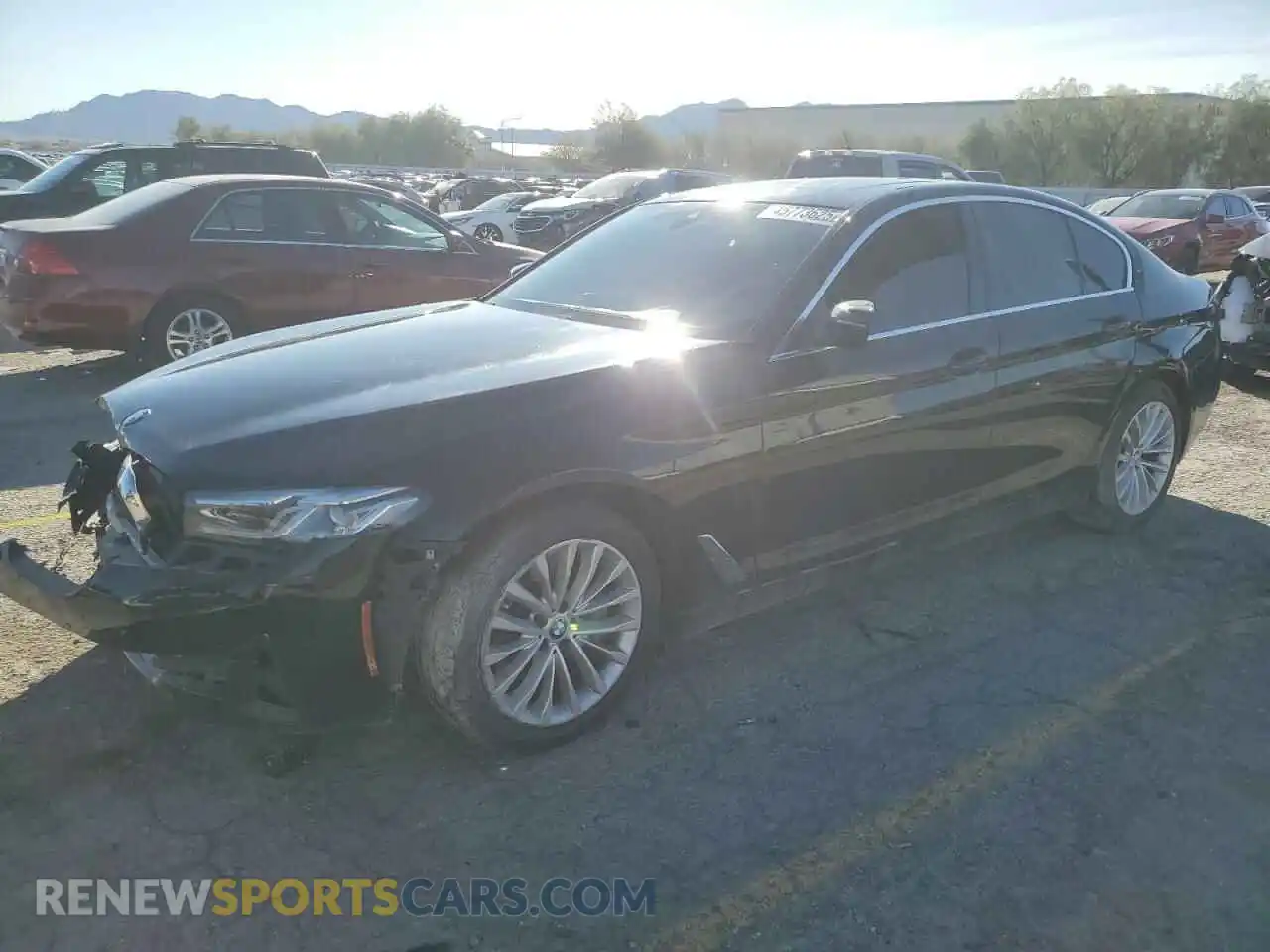 1 Photograph of a damaged car WBA53BH09MCF66076 BMW 5 SERIES 2021