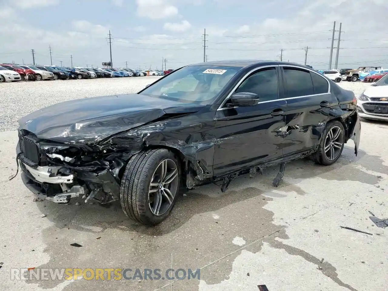1 Photograph of a damaged car WBA53BH09MWX00757 BMW 5 SERIES 2021