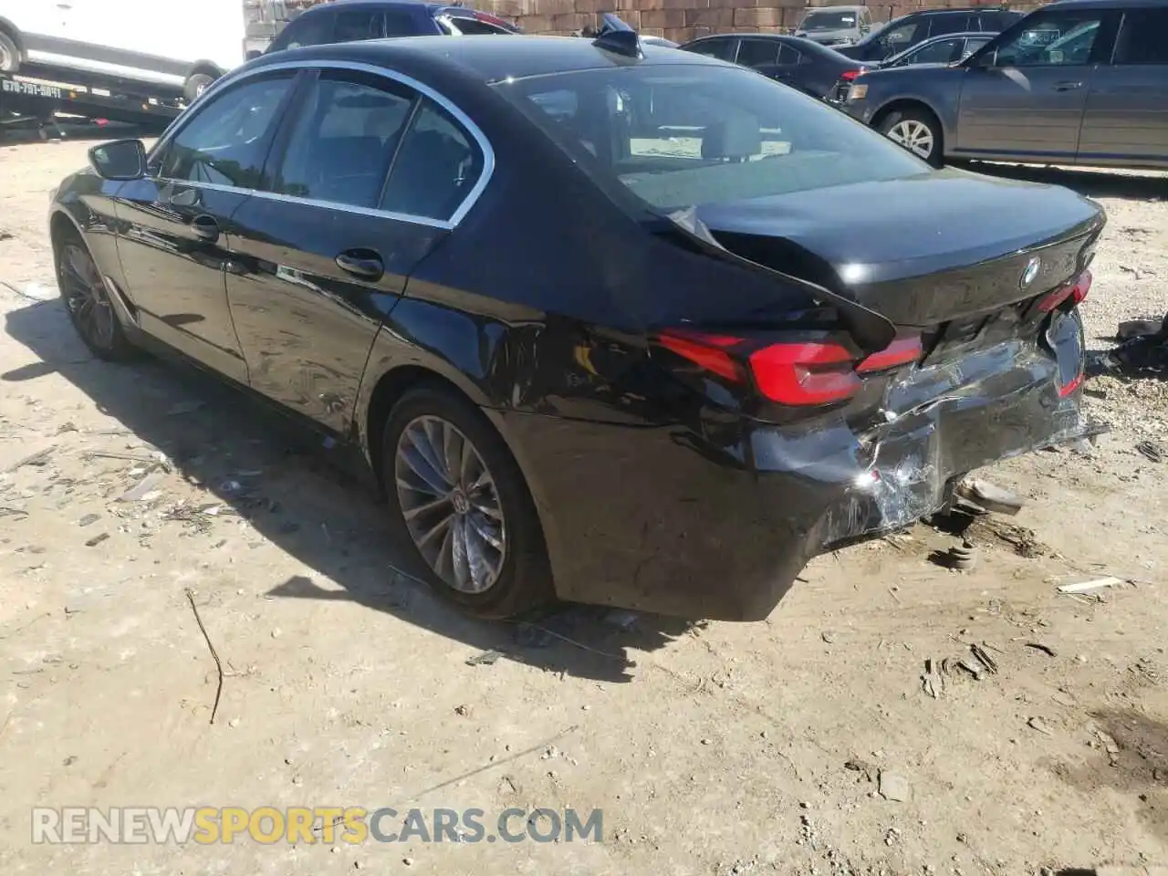 3 Photograph of a damaged car WBA53BH09MWX36464 BMW 5 SERIES 2021
