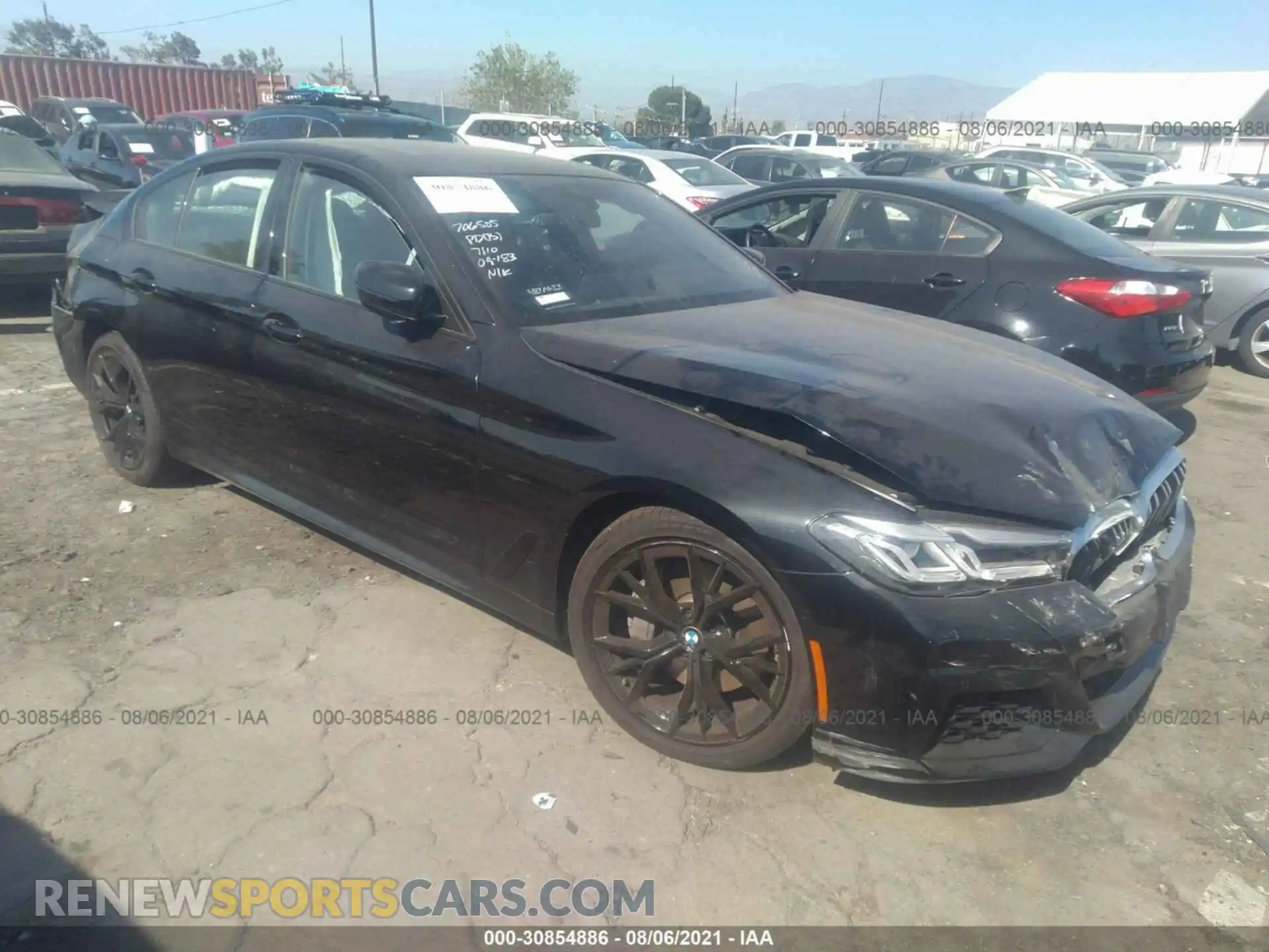 1 Photograph of a damaged car WBA53BJ03MWX04328 BMW 5 SERIES 2021