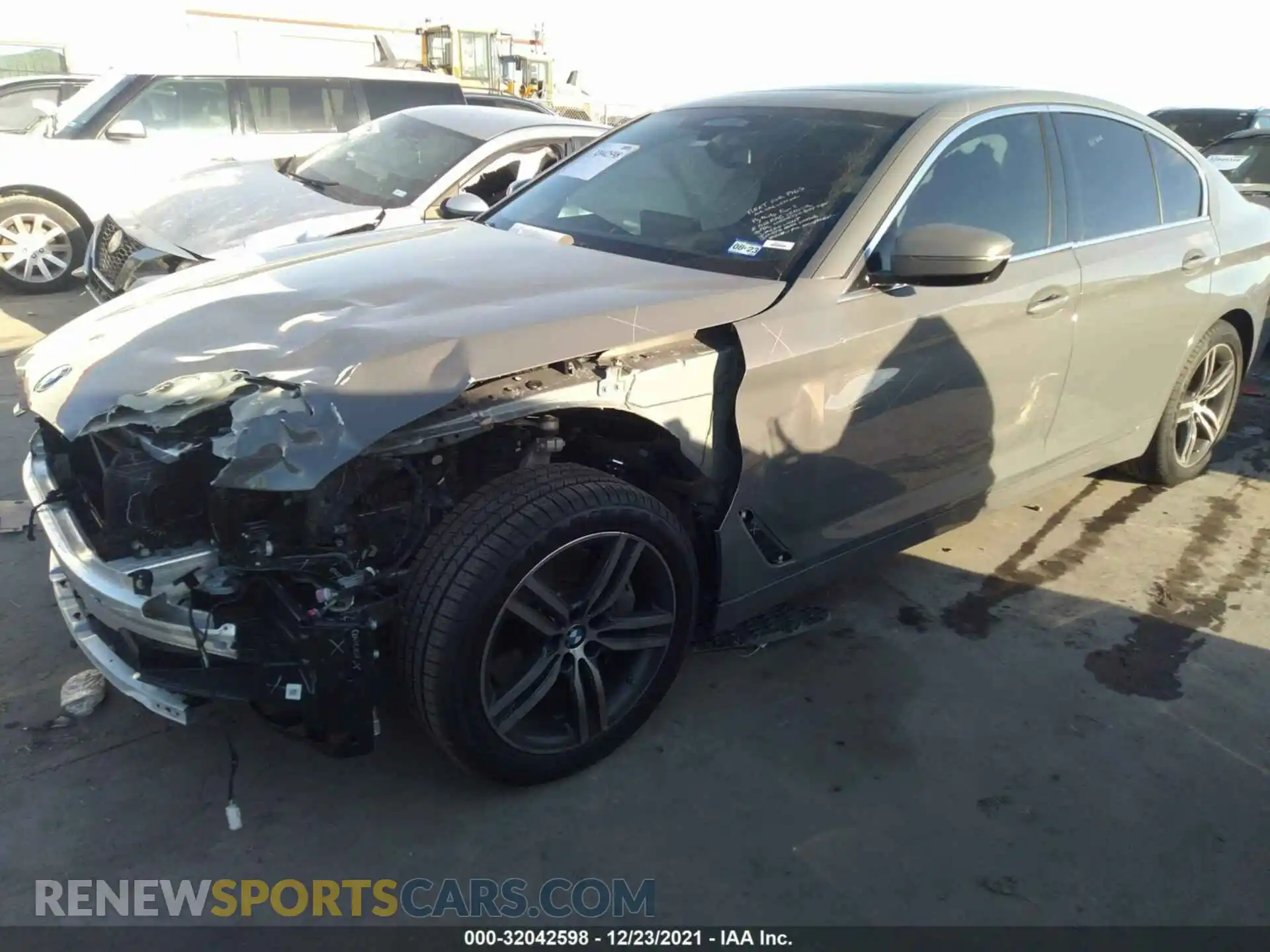 2 Photograph of a damaged car WBA53BJ03MWX28595 BMW 5 SERIES 2021