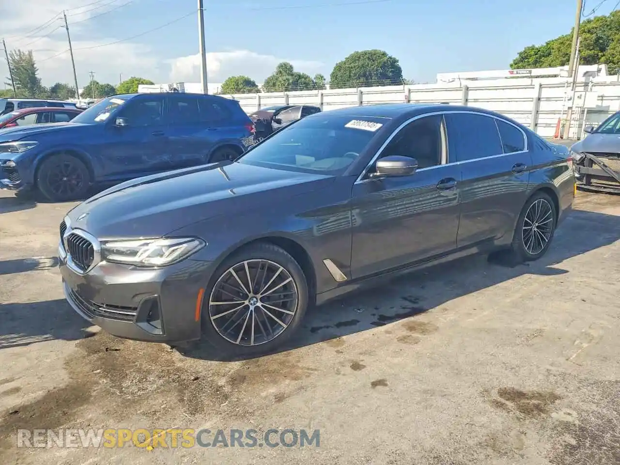 1 Photograph of a damaged car WBA53BJ05MCF98727 BMW 5 SERIES 2021