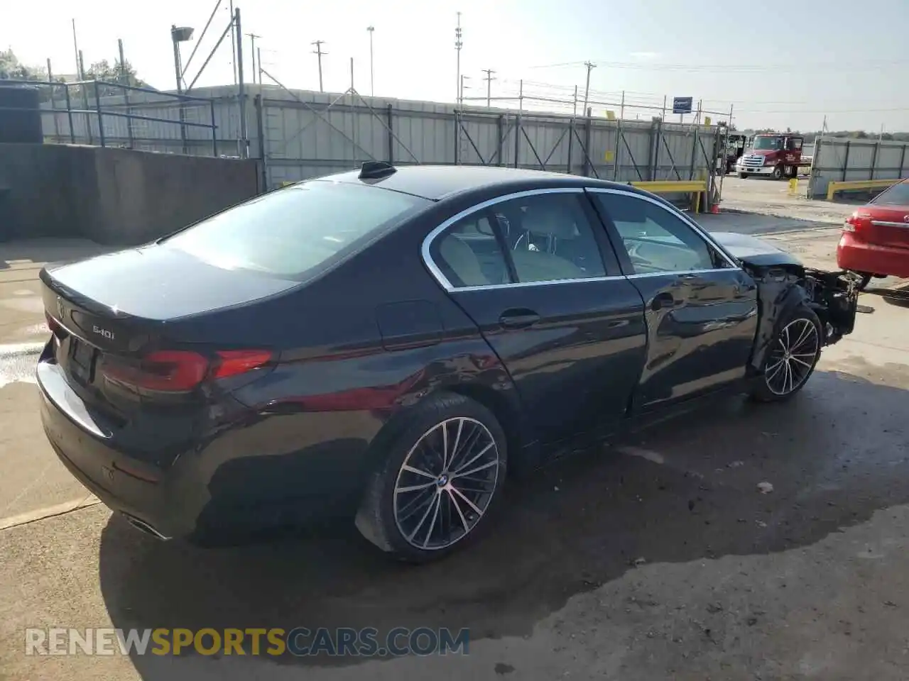 3 fotografías del automóvil dañado WBA53BJ07MWW89087 BMW 5 SERIES 2021