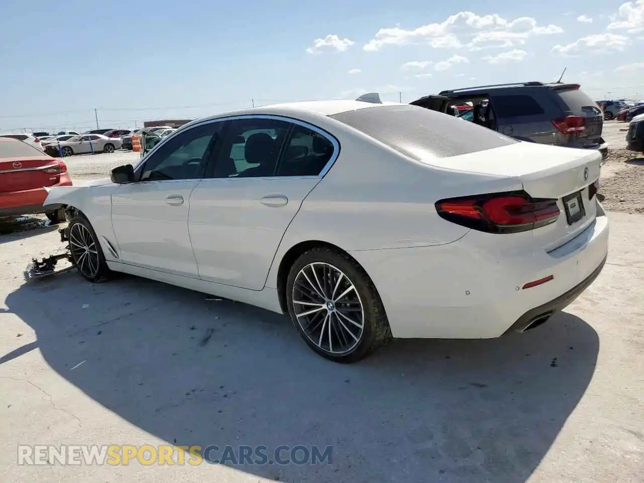 2 Photograph of a damaged car WBA53BJ07MWX02209 BMW 5 SERIES 2021