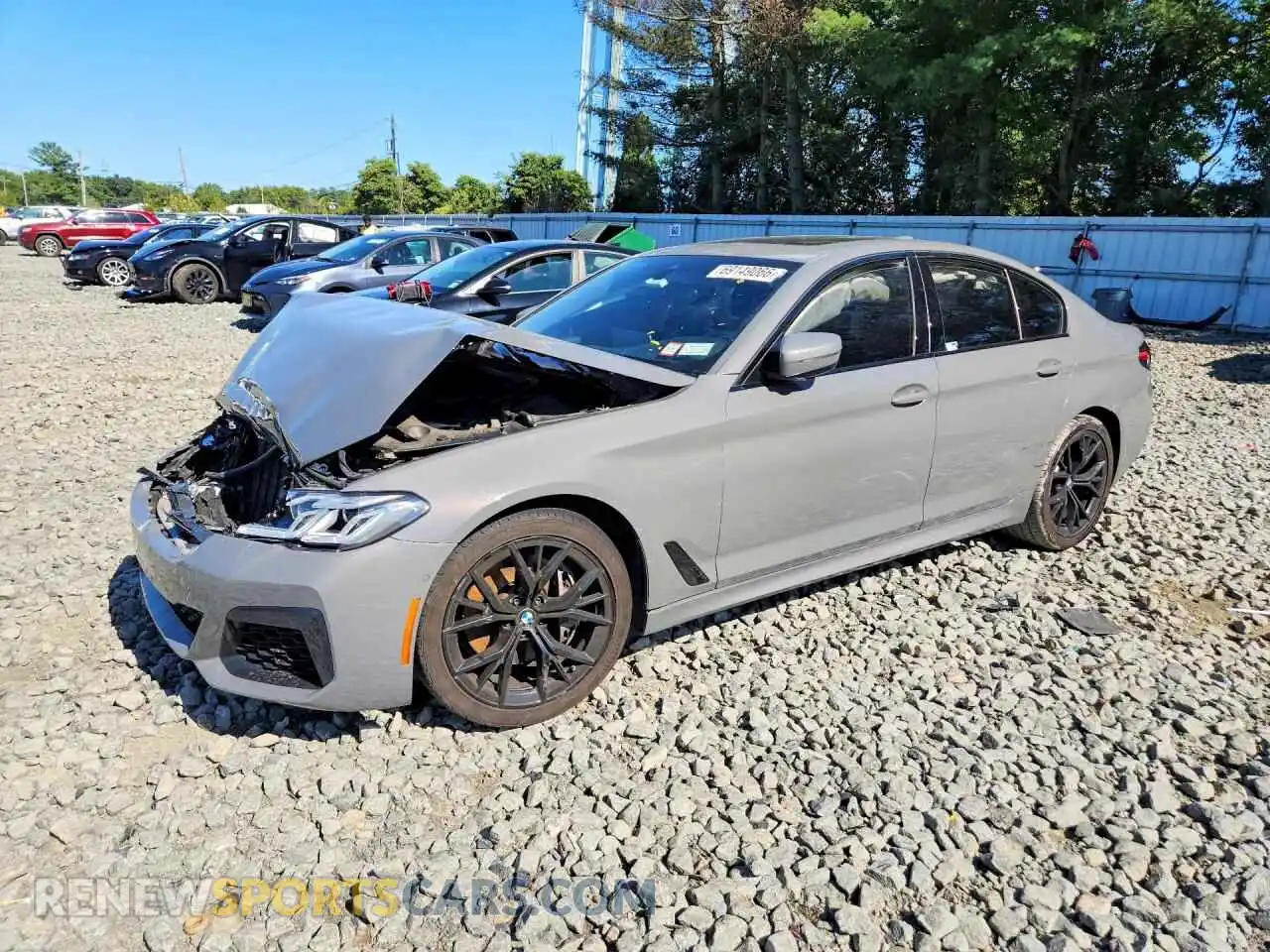 1 Photograph of a damaged car WBA53BJ07MWX22895 BMW 5 SERIES 2021