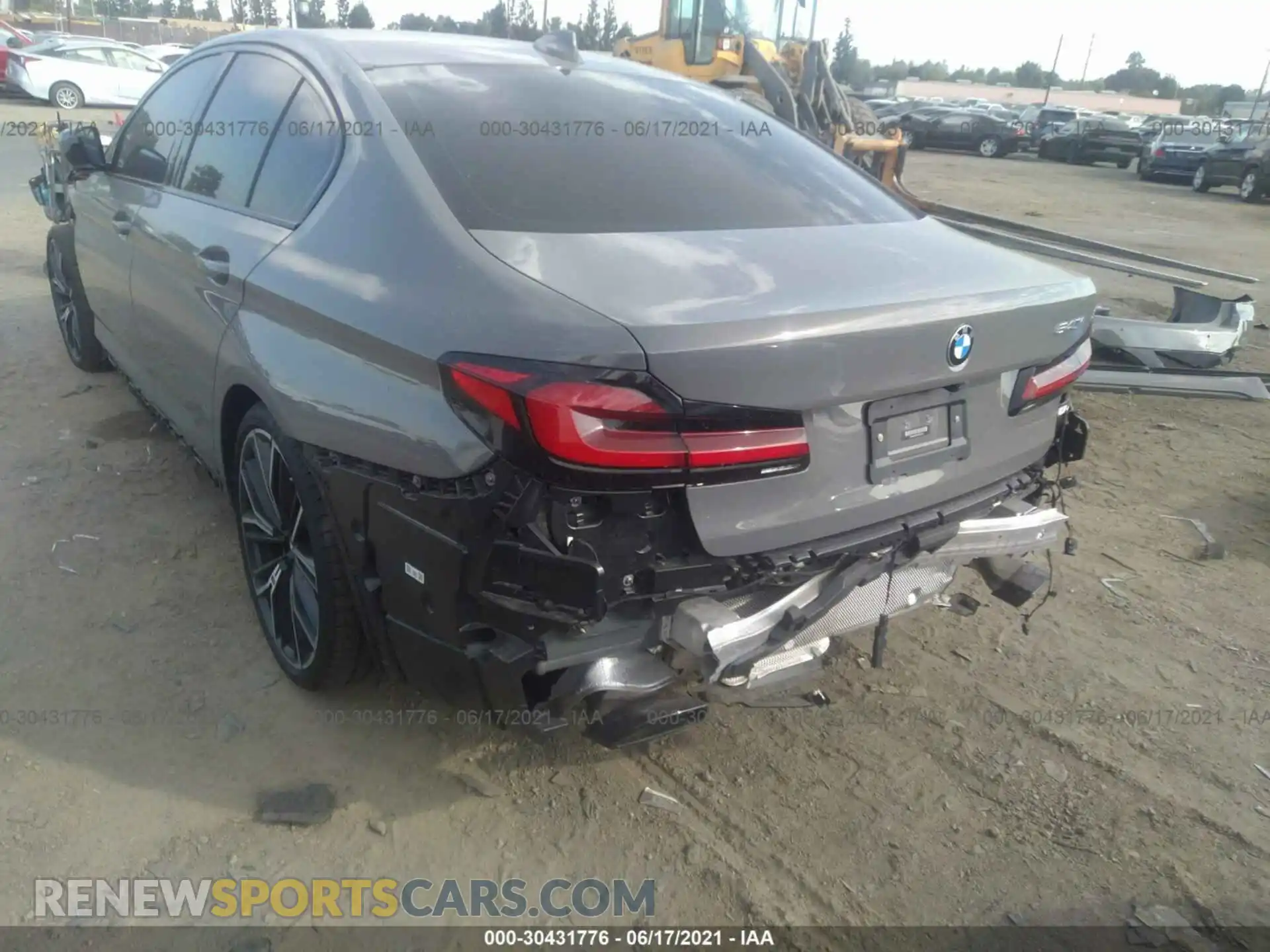 3 Photograph of a damaged car WBA53BJ0XMCG09124 BMW 5 SERIES 2021