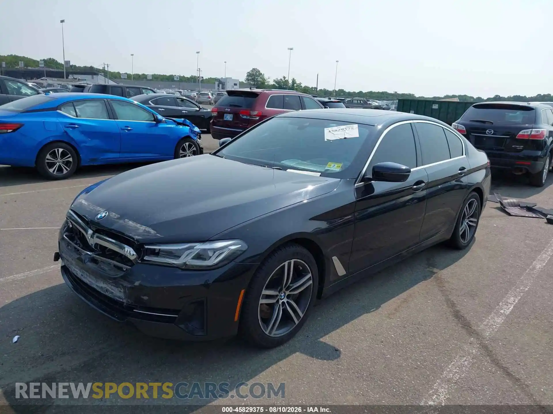 2 Photograph of a damaged car WBA73BJ02MWX26653 BMW 5 SERIES 2021