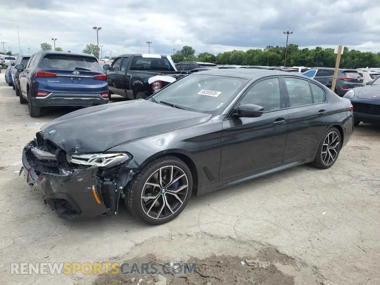 1 Photograph of a damaged car WBA73BJ05MWW99867 BMW 5 SERIES 2021