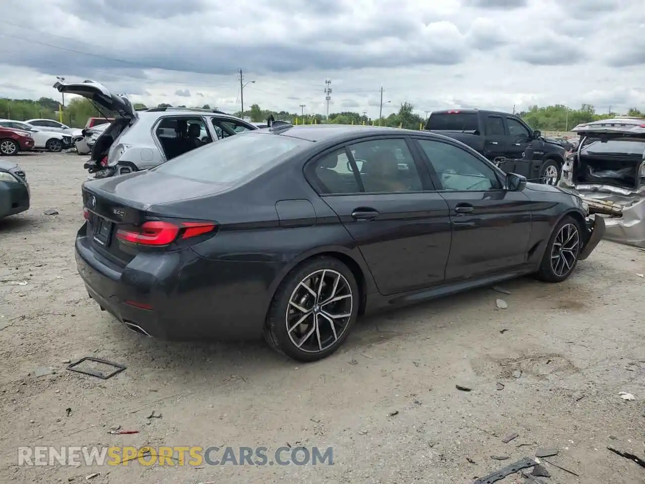3 Photograph of a damaged car WBA73BJ05MWW99867 BMW 5 SERIES 2021