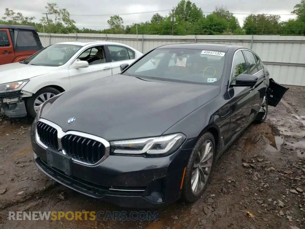 2 Photograph of a damaged car WBA73BJ07MWW89728 BMW 5 SERIES 2021