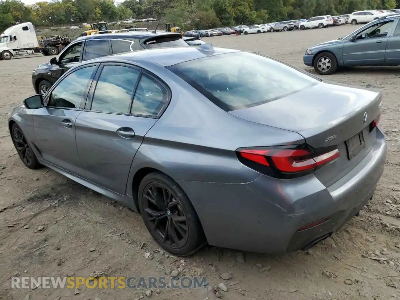 2 Photograph of a damaged car WBA73BJ09MCF83530 BMW 5 SERIES 2021