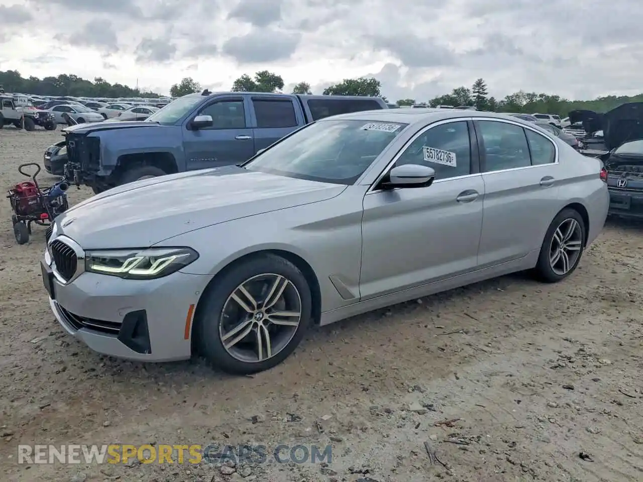 1 Photograph of a damaged car WBA73BJ09MWX14709 BMW 5 SERIES 2021
