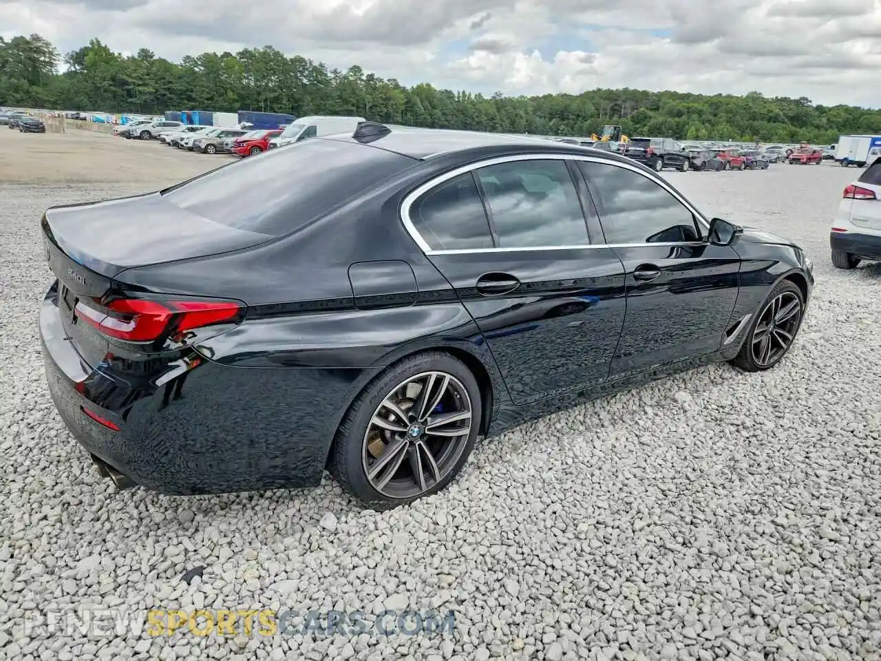 3 Photograph of a damaged car WBA73BJ09MWX29999 BMW 5 SERIES 2021