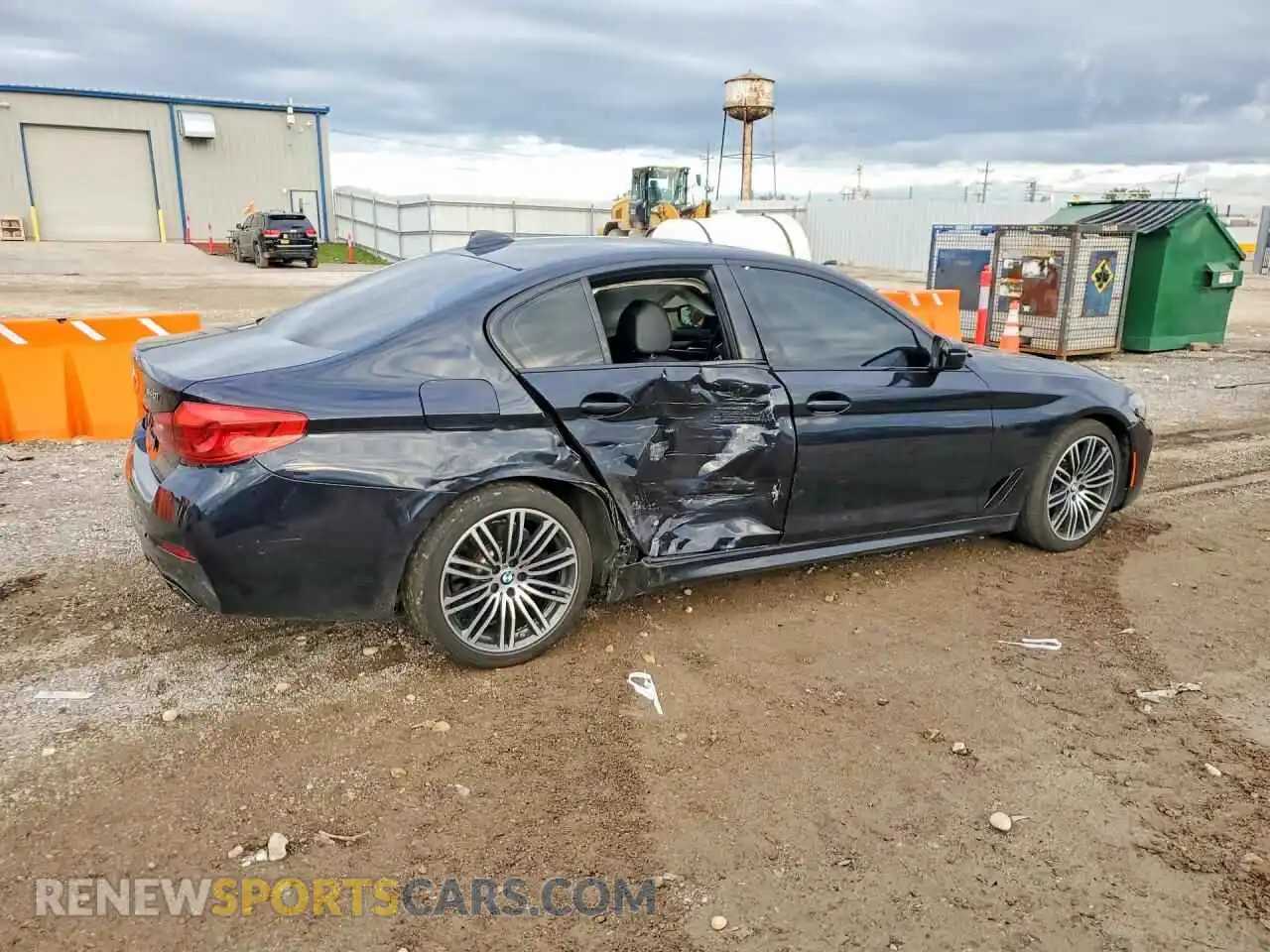 3 fotografías del automóvil dañado WBA73BJ0XMWW89528 BMW 5 SERIES 2021
