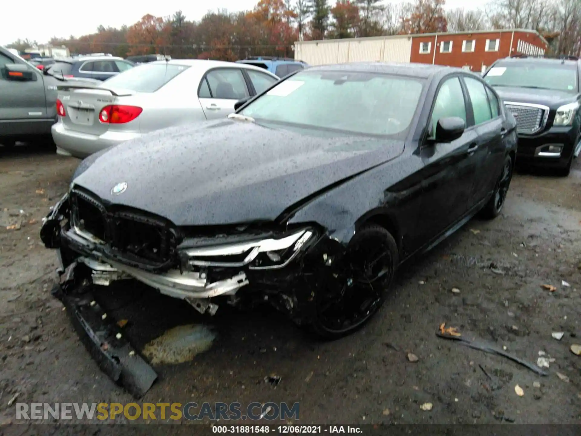2 Photograph of a damaged car WBA73BJ0XMWW94244 BMW 5 SERIES 2021